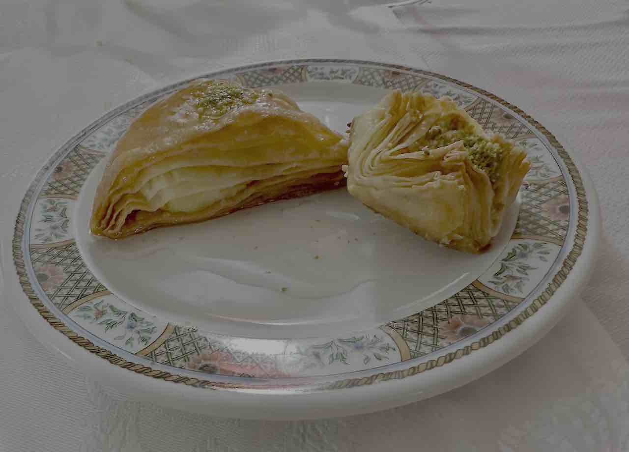 Dulces libaneses del restaurante El Líbano en Santa Cruz de Tenerife, Islas Canarias