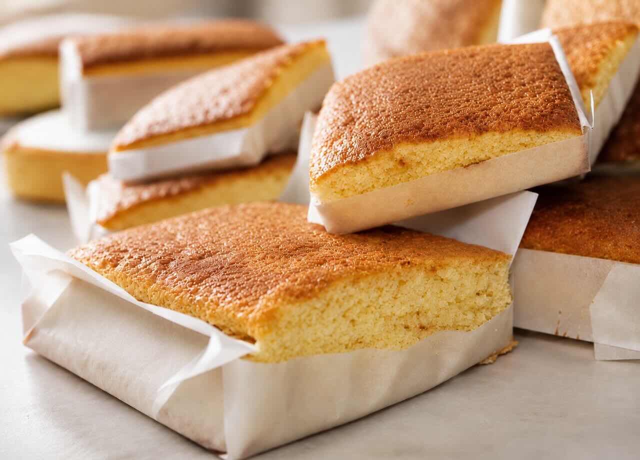 Sobao pasiego de Etelvina Sañudo en Vega de Pas, producto tradicional de la repostería cántabra