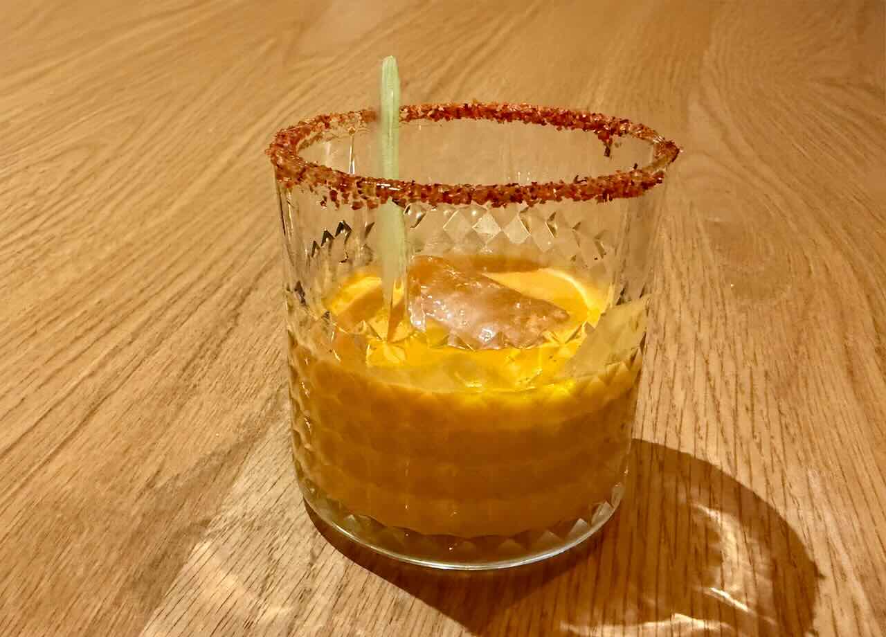 Bloody Mary de gazpacho Casa Cirana Santander.