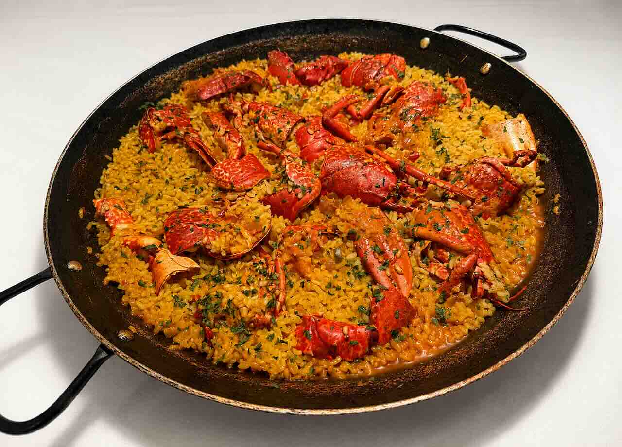 Arroz con bogavante azul en Gelín