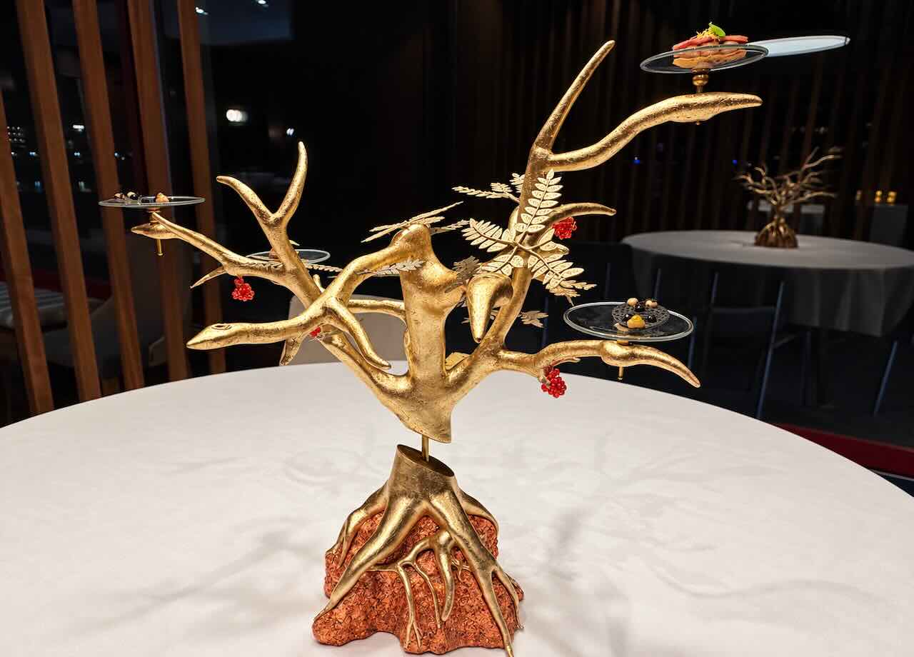 Árbol de aperitivos de El Serbal en Santander