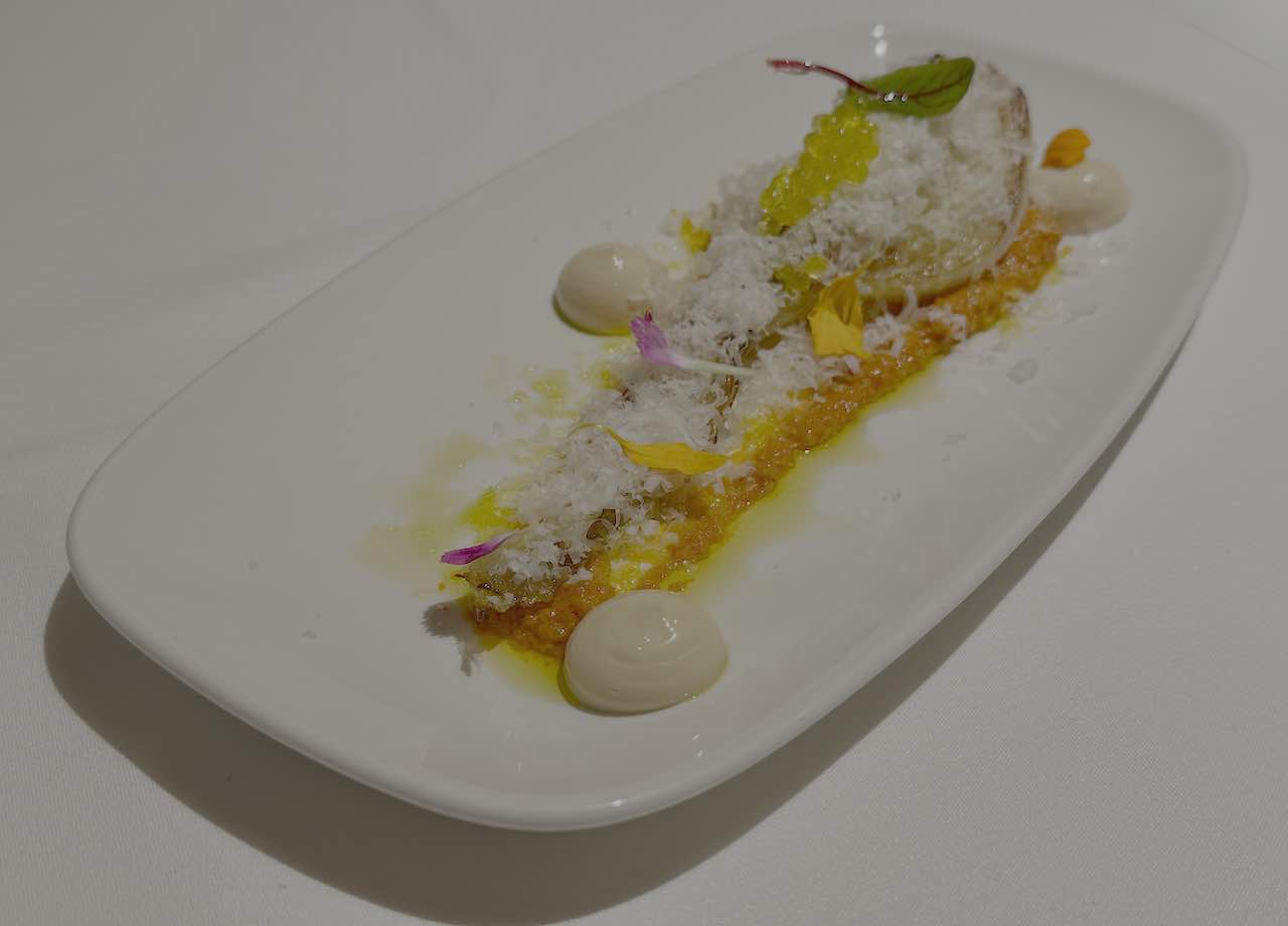 Cebolleta a baja temperatura con romesco e Idiazabal