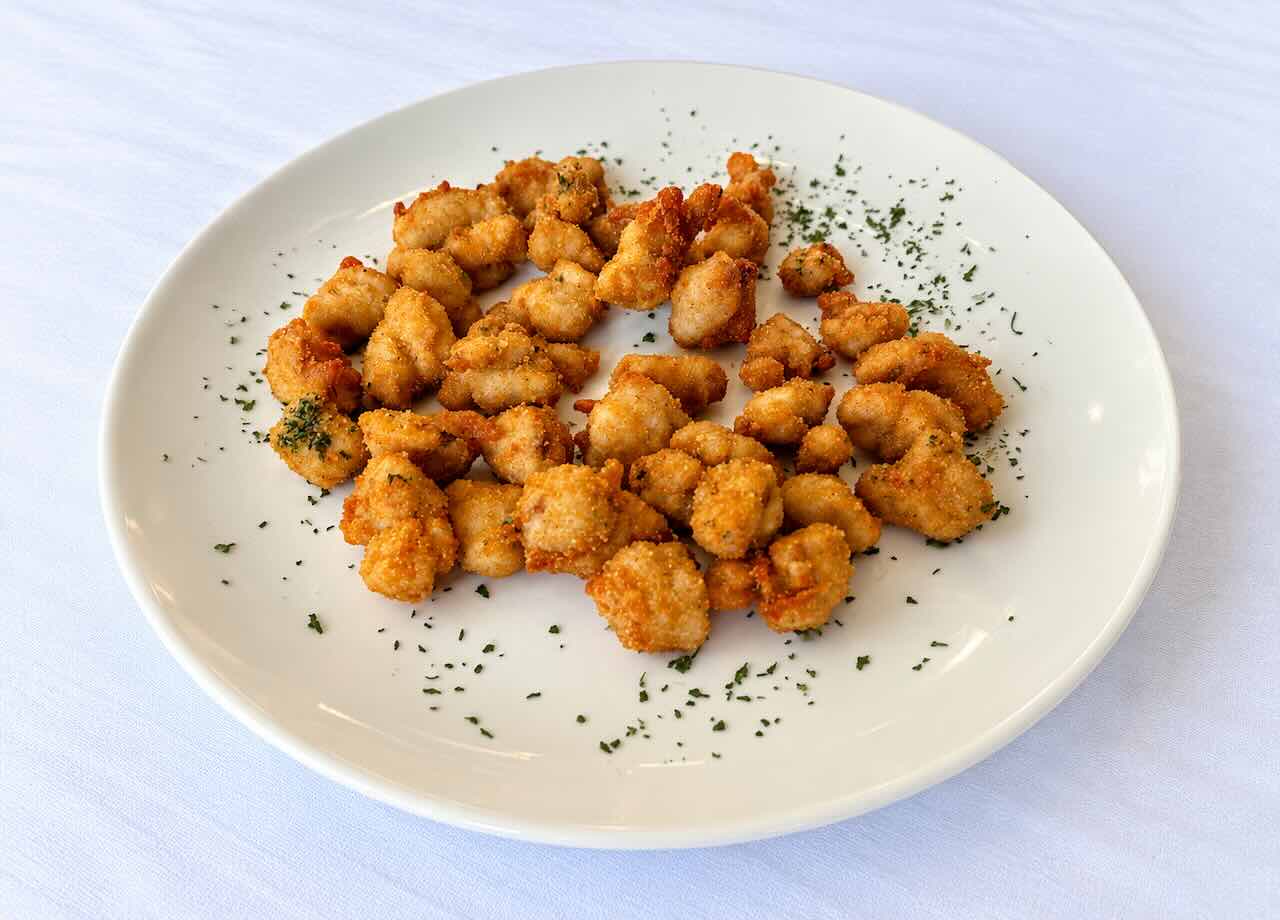 Mollejas de lechazo empanadas de Casa Enrique en Solares