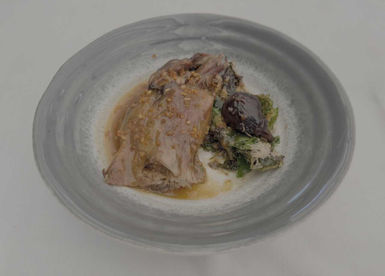 Paletilla de lechazo asada de El Palacio en Torrela